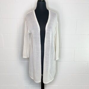 Marine Layer Women’s White Open Knit Cardigan